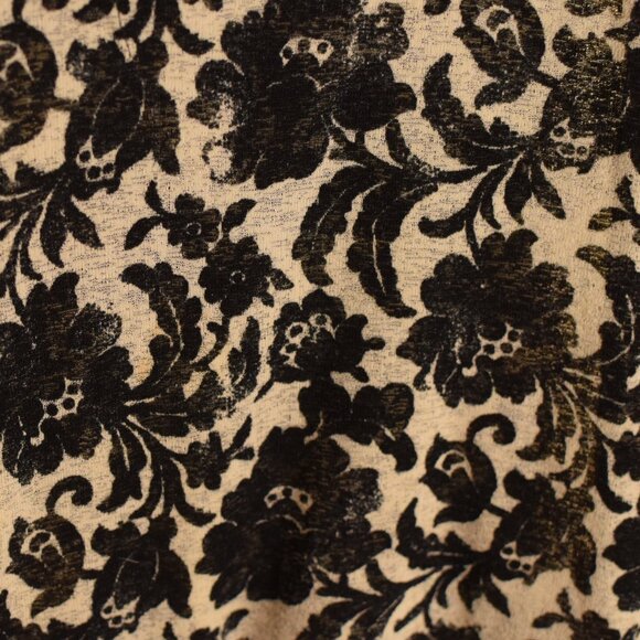 Karen Kane Lace Embroidered Floral Top Dark Romantic Date Night Whimsical Goth S - Picture 6 of 9